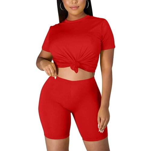 S-XXL Womens Rainbows 2 Piece Outfit - Casual Short Sleeve T-Shirts Bodycon Shorts Set Jumpsuit Rompers