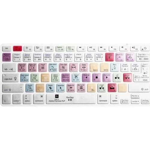 1pc Adobe Premiere Pro Keyboard Cover Shortcut Printed Cover for MacBook Air Pro Retina 13" 15" 17" iMac Wireless & MacBooks