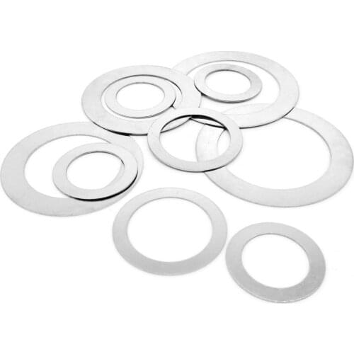10/50X M3 M4 M5 M6 M8 M10 M12 M14 M16 M20 M25M30M40 304 Stainless Steel Super Ultra Thin Flat Washer Ultrathin Shim Plain Gasket