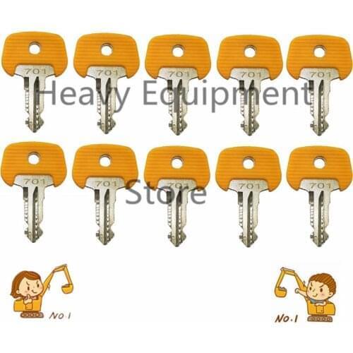 10pc Ignition Key 701 - Jungheinrich Ant BT Komatsu Tcm Mic 28520480 new