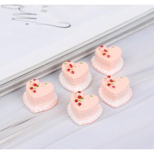 5pcs Miniature dollhouse 1/12 Birthday Cake Re-ment Pretend food kitchen Toys