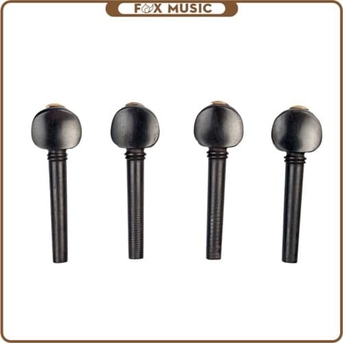 4PCS Violin Fiddle Tuning Peg Set Jujube Wooden Replacement 1/2 1/4 1/8 3/4 4/4 Full Size Violin Part & Accessories