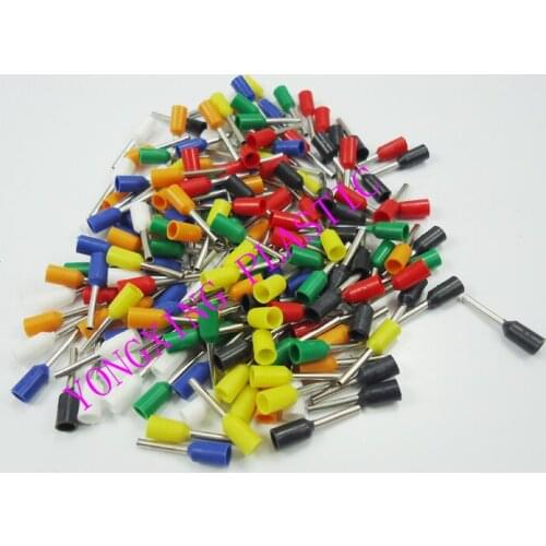 700pcs/lot E7508 Bootlace cooper Ferrules kit set Wire Copper Crimp Connector Insulated Cord Pin End Terminal