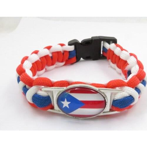 Infinity love puerto rico flag Bracelets handmade puerto rico paracord bracelet fashion puerto rico bracelet puerto rico jewelry