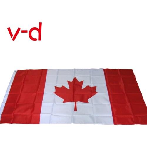Free shipping xvggdg 90x150cm Canada flag Banner Hanging National flag Canada Decoration banner