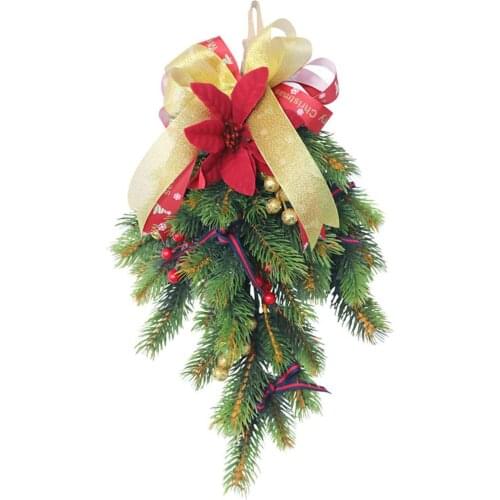 Mini Christmas Tree Decorative New Year Decor Artificial Tree Wall Hanging Ornaments Christmas Decoration For Window Home Wall