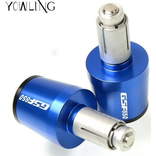 For SUZUKI GSF650 BANDIT GSF 650 2005 2006 2007 2008 2009 Motorcycle CNC 22MM Handlebar Grips Handle Bar Cap End Plugs