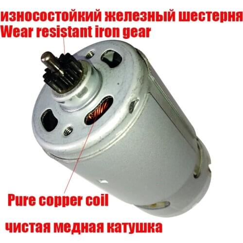 ONPO 12V 13 Teeth 1607022628 DC Micro Motor for BOSCH GSB120-LI(3601JF7020) Electric Drill Screwdriver Maintenance Spare Parts