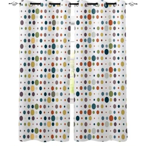 Round Sphere Decoration Window Curtains Home Decor Living Room Curtain Kitchen Draperies Curtains for Bedroom