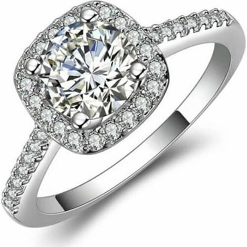 Hot Sale Big Cubic Zirconia Women Wedding Rings
