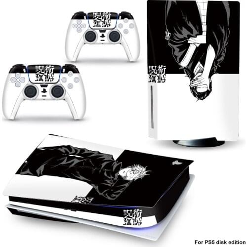 CartoonPS5 Disc Edition Skin Sticker for Playstation 5 Console & 2 Controllers Decal Vinyl Protective Skins Style 1