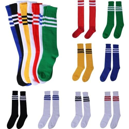 New Arrival Men Women Unisex Long Socks 8 Colors Casual Striped High Cotton and Spandex Over The Knee Hosiery Winter Socks