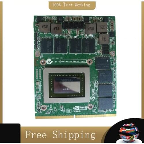 Original Quadro 3000M Q3000M VGA Graphics Video Card 2GB for Dell Precision M6600 M6700 M6800 HP 8760W 8770W 8740W N12E-Q1-A1