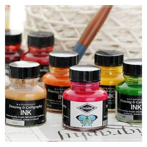 30ml British Diamine Professional Calligraphy And Painting Ink Mark Calligraphy And Painting Cartoon Light And Water Resistant