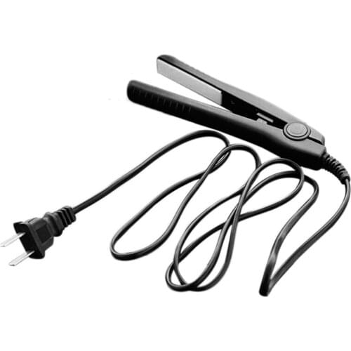 Professional Mini Portable Travel Ceramic Flat Iron Hair Straightener Splint Non Slip Design Hair Styling Tools