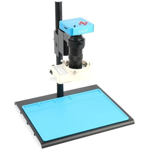 38MP 2K 1080p HDMI USB Industrial Electronic Digital Video Microscope Camera +100X Lens +56 LED For Phone PCB Soldering Repair