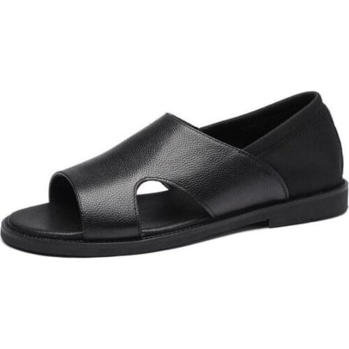 Summer Sandals Men Leather Classic Roman Sandals 2020 Slipper Outdoor Sneaker Beach Rubber Flip Flops Men Water Trekking Sandals