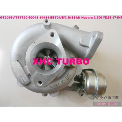 NEW GT2056V 767720 769708 14411-EB70A/B/C Turbocharger Turbo for NISSAN D40 Navara,Pathfinder 2.5DI YD25DDTi 2.5L 171HP