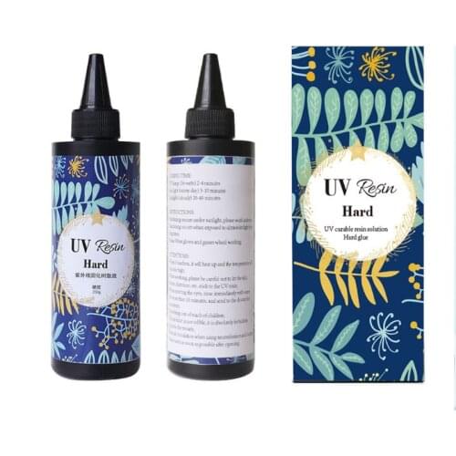 Hard Type UV Resin Glue Crystal Clear Ultraviolet Curing UV Glue Solar Cure Sunlight Activated DIY Resin Jewelry Making