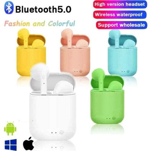 Mini-2 TWS Wireless Earphones Bluetooth 5.0 Earphone Matte Earbuds Headset Wireless Headphones for All Smartphones Charging Box