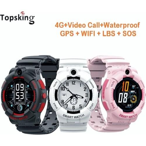 4G Kids Smart Watch GPS Wifi Ip67 Waterproof 680Mah Battery 1.4 Inch Display Camera Take Video Voice SOS Call Camera Smartwatch