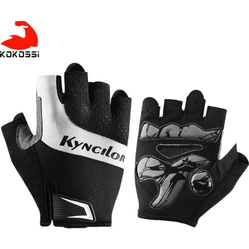 KoKossi Half-finger Cycling Gloves Climbing Running Shockproof Non-slip Breathable Gloves Sports Accessories Men Women Fitness