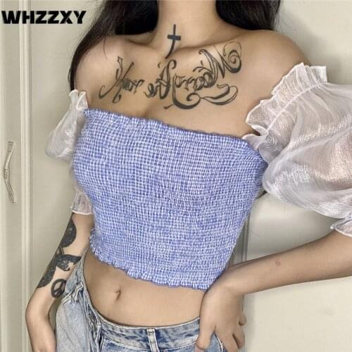 Женские укороченные футболки WHZZXY China At AliExpress