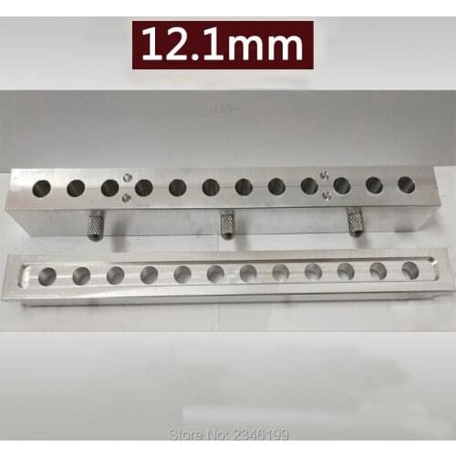 1Set 12.1mm Lipstick Mold, Aluminum Lipstick Mold, 6holes/12holes Lipstick Mold, 12.1mm