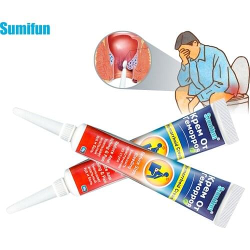 2Pcs Sumifun Herbal Hemorrhoids Cream Effective Treatment Internal Hemorrhoids Piles External Anal Fissure Ointment