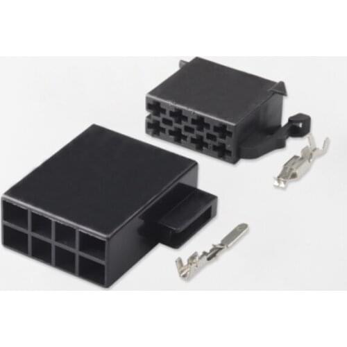 500 sets 8 pin 106455 962189-1 male female unsealed auto cable Popular audio horn CD ISO plug connector DJ7082A-3.5-11/21