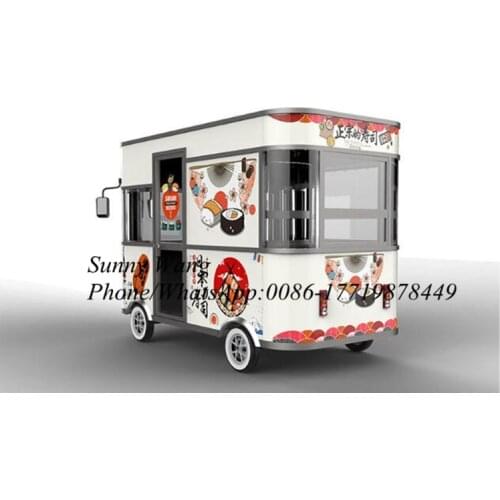 3.2m Sushi food van Catering Trailers Mobile Food Trucks Electric Food Truck