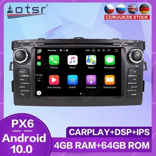 Touch Screen For Toyota Auris 2006 2007 2008 - 2012 Car Radio GPS Navigation Android Multimedia Player Audio Auto Stereo Carplay