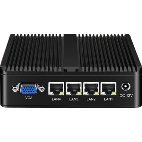 BKHD G30-4L-RS232C 4 LAN 1 RS232 COM port Mini PC Celeron J1900 CPU 2GHz 8GB RAM 256GB SSD Pfsense Linux Window 7 8 10 Office