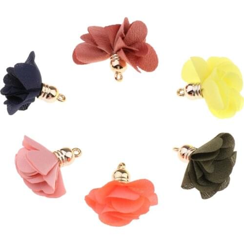Flower Tassel for Keyring Keychain Key Ring for Ladies Favor Gift Shan