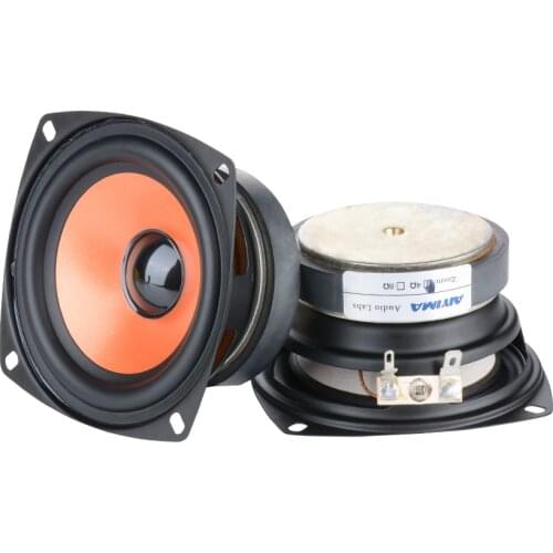 AIYIMA 2Pcs 3.5Inch 4Ohm 20W Full Range Audio Speaker Driver Column Portable Fever Sound Speakers Loudspeaker DIY Home Theater