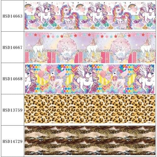 HSDRibbon free shipping 3" 75mm heat transfer printed hsd-design series Grosgrain Ribbon 50Yards/Roll