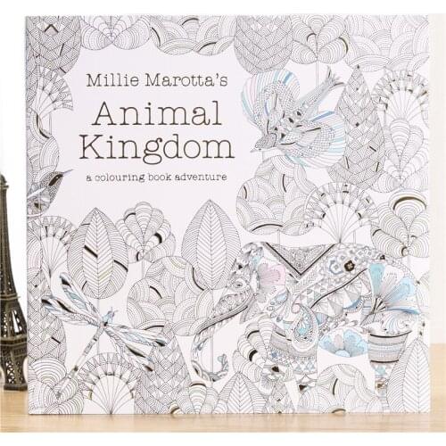 Animal Kingdom Secret Garden Coloring Book For Children Adult Relieve Stress Kill Time Graffiti Painting Drawing Book