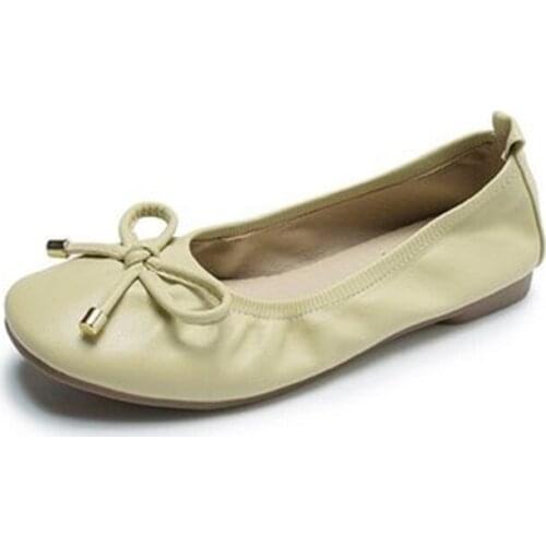 Women Light Weight Plus Size Flat Women Bow Tie Shopping Flat Bottom New Shoes Flat Bottom New Trend Female Shoes