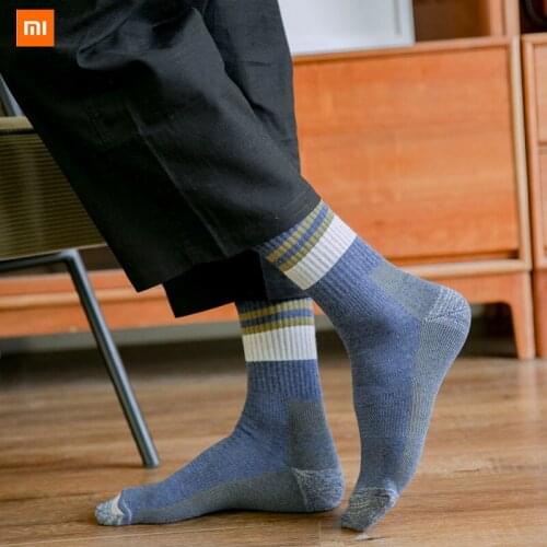 3 pairs Youpin Thick terry socks mens tube cotton socks towel bottom sweat-absorbent deodorant warm mens long socks