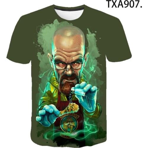 2021 New Fashion Breaking Bad T Shirts Men Women Children 3D Printed Cool Tee Short Sleeve Tops Boy Girl Kids T-shirt