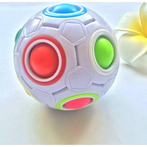 New Hot Strange-shape Magic Cube Toy Desk Toy Anti Stress Rainbow Ball Football Puzzles Stress Reliever