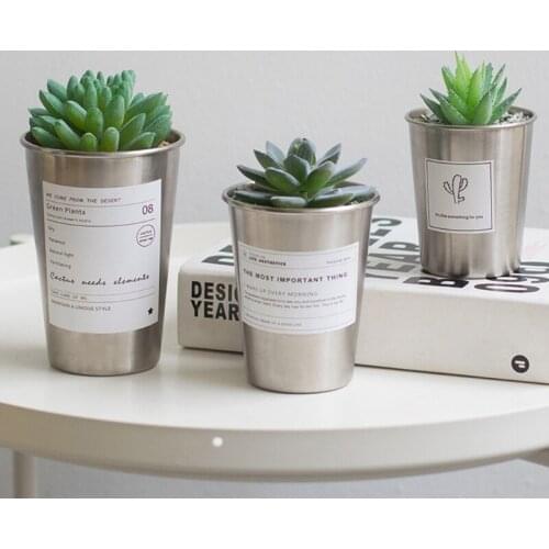 NEW Indoor Plant Pot Cactus Vintage Metal Nordic Shabby Chic Vertical Iron Vase Home Garden Bonsai Floor Succulent Planter