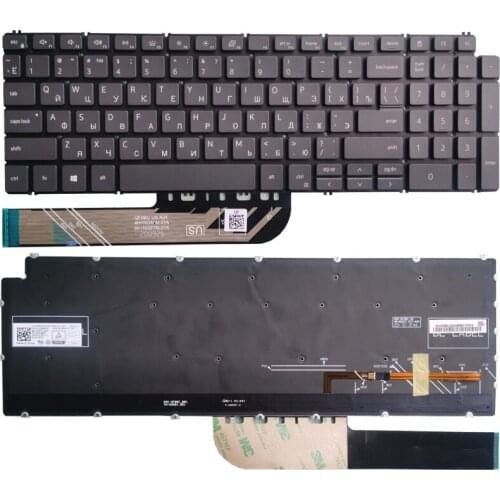 New Laptop Russian keyboard FOR DELL Inspiron 15-5590 5591 5598 5593 5584 7590 7591 7790 P90F RU Black With Backlight No frame