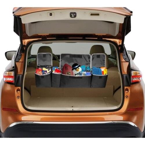 Car Trunk Organizer Adjustable Storage Bag High Capacity Multi-use Oxford Automobile Seat Back Organizers Hanging Backseat