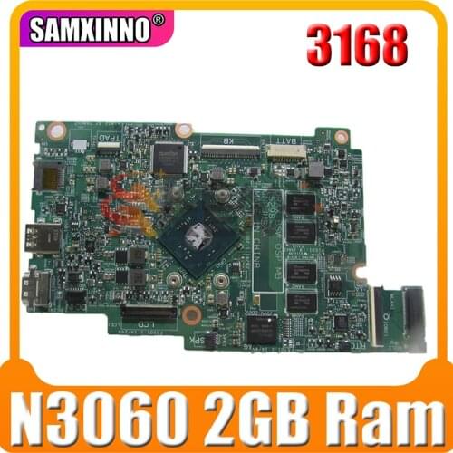 Original Laptop motherboard For DELL Inspiron 3168 Core SR2KN Celeron N3060 2GB Ram Mainboard 15298-1 CN-09TWCD 09TWCD