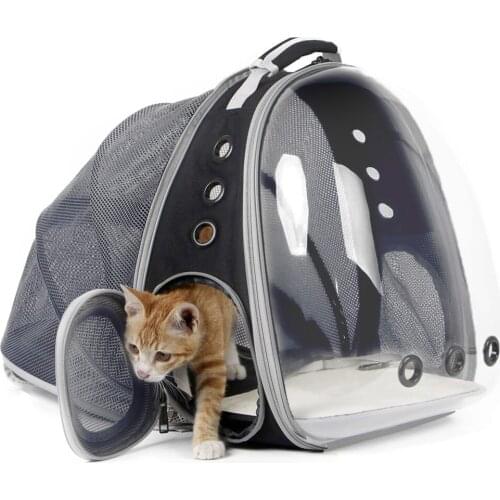 Expandable Cat Carrier Backpack Portable Pet Puppy Traveling Outdoor Backpack Transporter Conveyor Cats Bag Pet Supplie