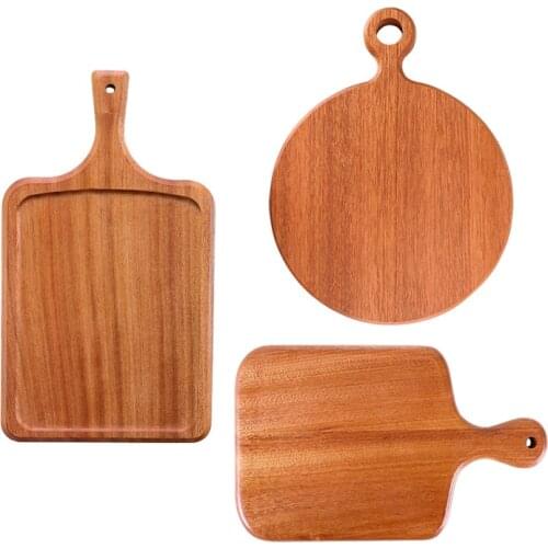 Ebony Wood Chopping Board Whole Wooden Raw And Cooked Cutting Board Dim Sum Pastry Tray