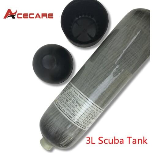 AC1039 Scuba Pcp Tank 3L 4500Psi Carbon Fiber Cylinder Paintball Underwater Gun Speargun Spearfishing Pcp Rifle Hunting Acecare