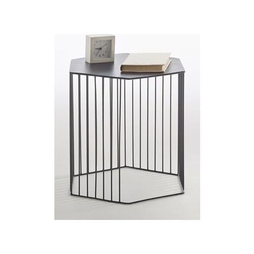 Modern lux Lattice Black Metal Dresser Side Coffee table coffe table