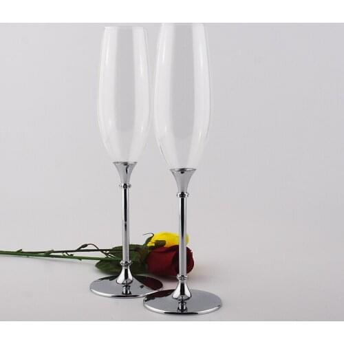 Wedding Glasses Personalized Champagne Flutes Crystalline Party Gift Toasting Glass Goblet Crystal Engrave Anniversary Drinkware